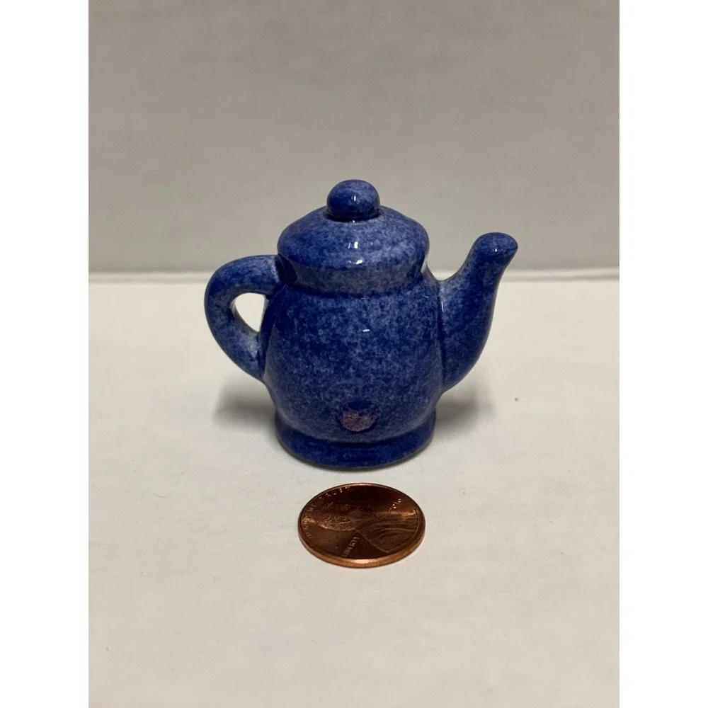 Enesco Tea Pot and jar with handle Cs‎ mini set of 2
